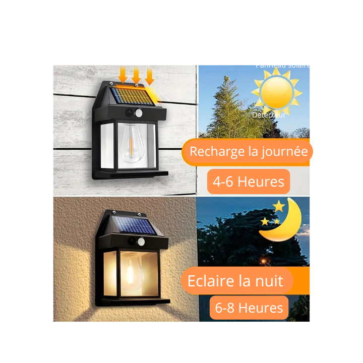 Applique Led solaire extérieur "Cottage"